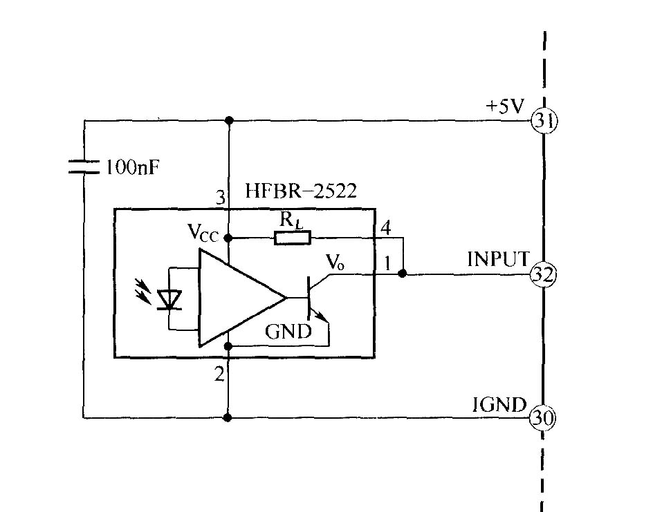 光纤接收器布线图 IGBT