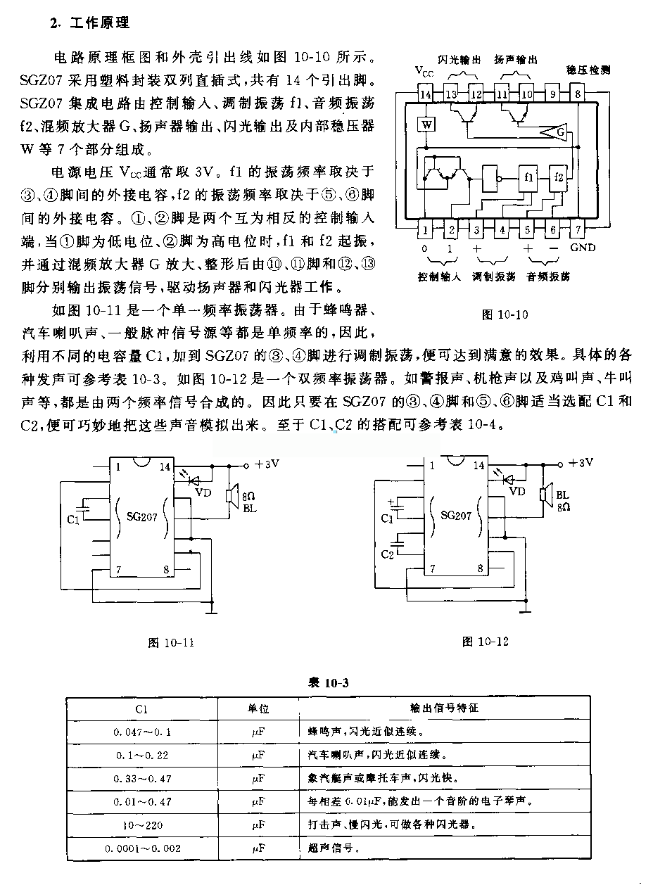 單、雙頻率發(fā)生電路及應(yīng)用電路