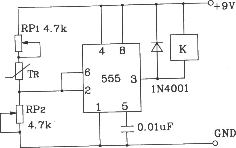 T-121溫度傳感器構(gòu)成溫度控制電路