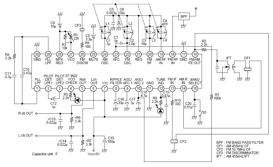 CXA1238M接收電路圖