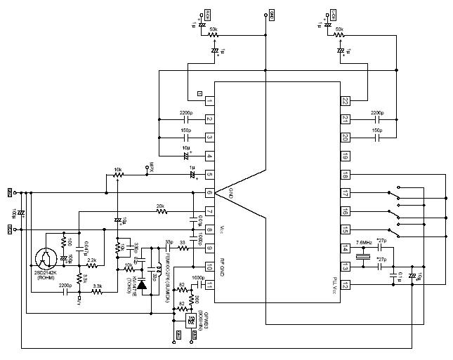 高保真無線立體聲音箱電路圖