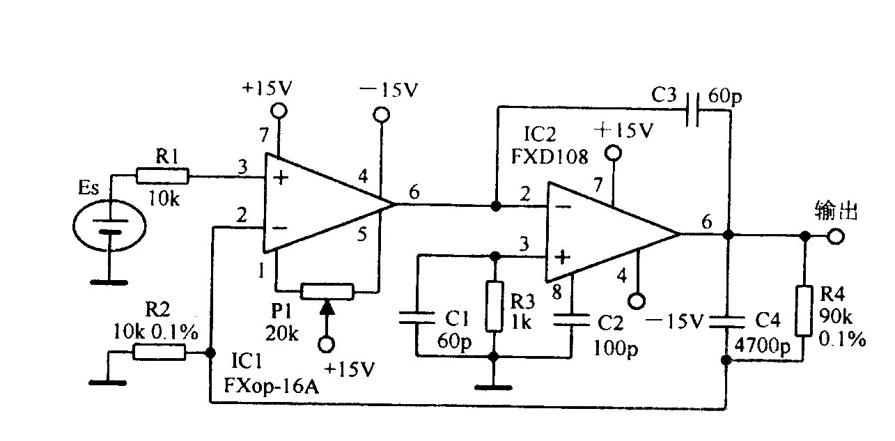 標(biāo)準(zhǔn)電池緩沖放大電路