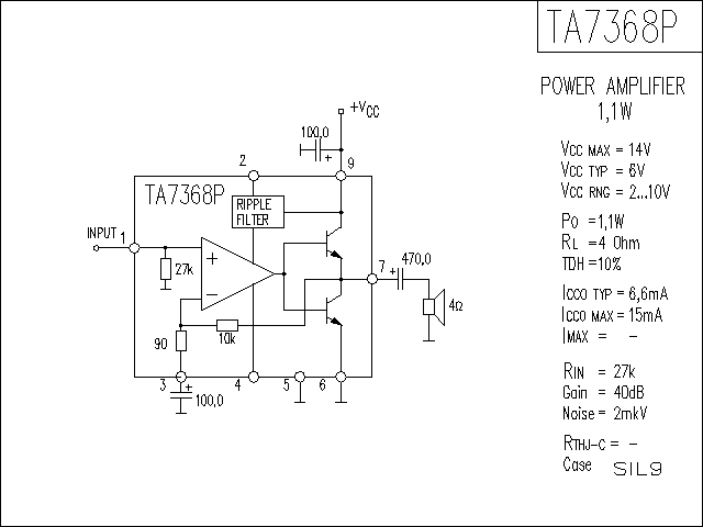 TA7368P功放電路