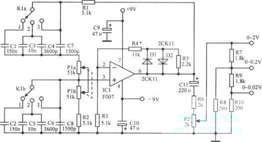 電壓一頻率連續(xù)可變文氏電橋音頻振蕩電路