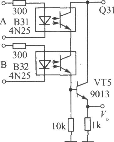 光電耦合器組成的“與門”邏輯電路