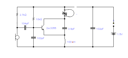 簡易遠(yuǎn)距離無線傳聲器電路