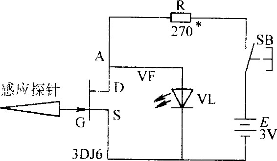 無(wú)接觸交流電驗(yàn)測(cè)電路