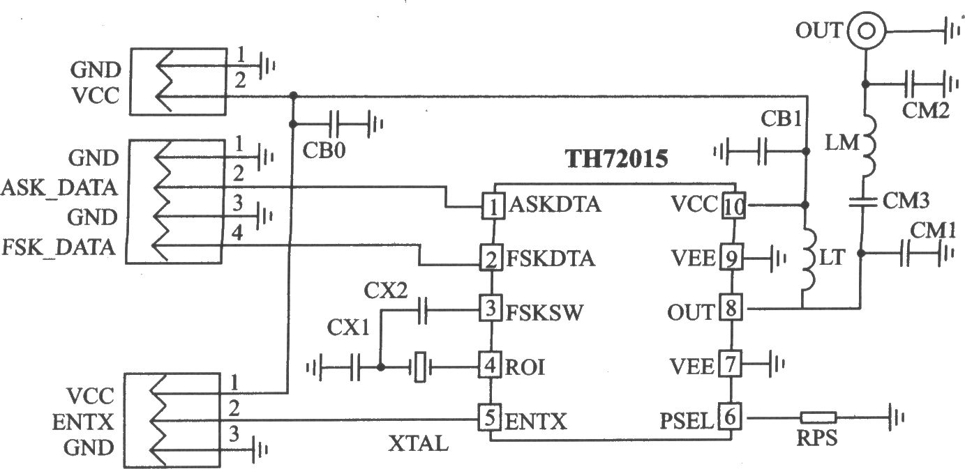 TH72015 FSK/ASK 433 MHz發(fā)射器