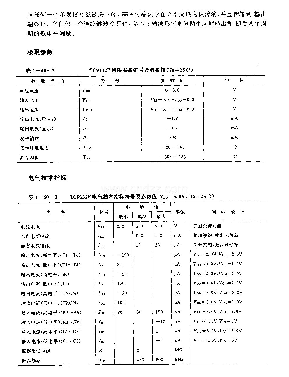 TC9132P遙控傳輸線電路