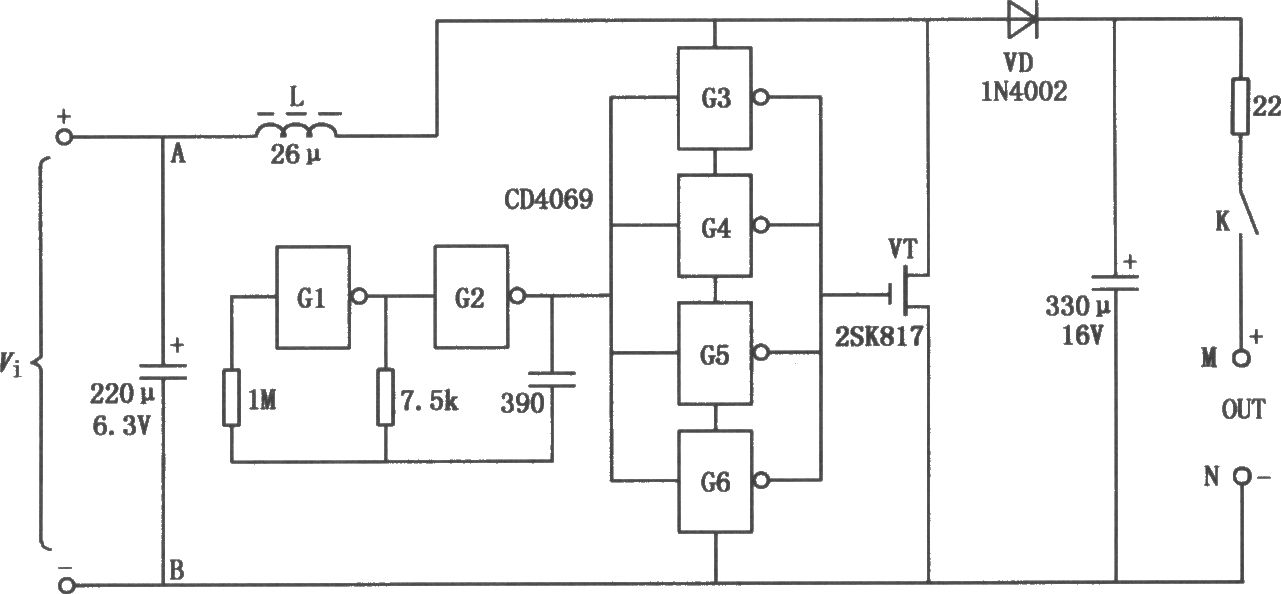 CD4069構成的太陽能充電器