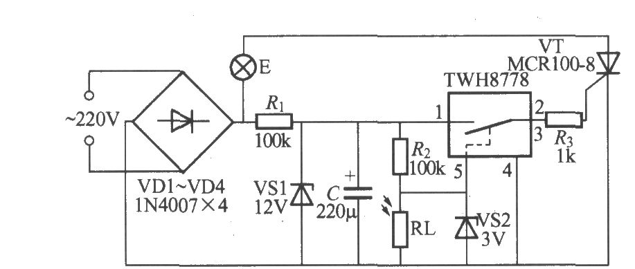 使用TWH8778的光控路灯电路(2)