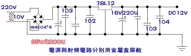 小功率調(diào)頻廣播發(fā)射機電路（1000M）