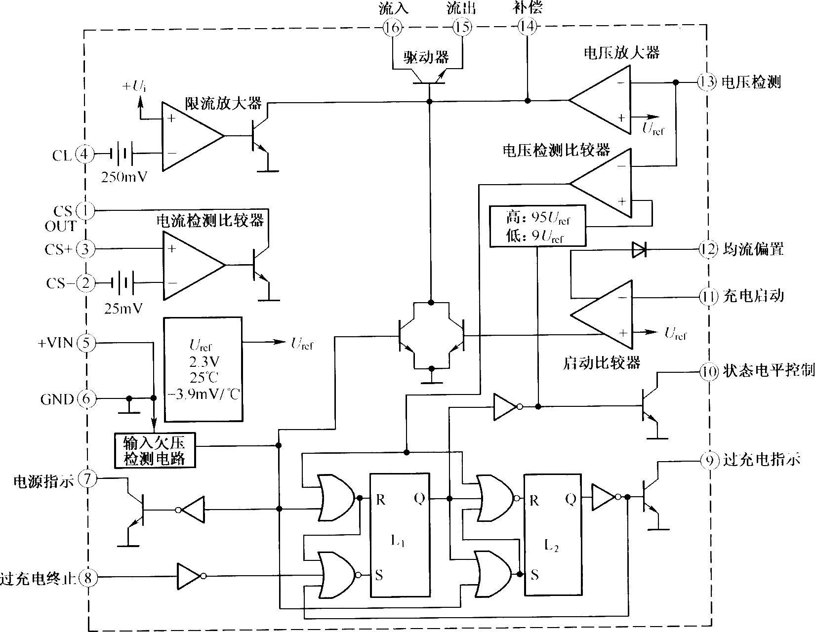 UC3906的内部结构