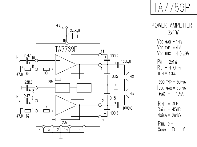 TA7769P功放电路