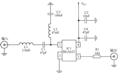 基于BGA622的GPS接收機(jī) LNA電路