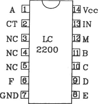 LC2200構(gòu)成收錄機(jī)音量遙控控制電路圖