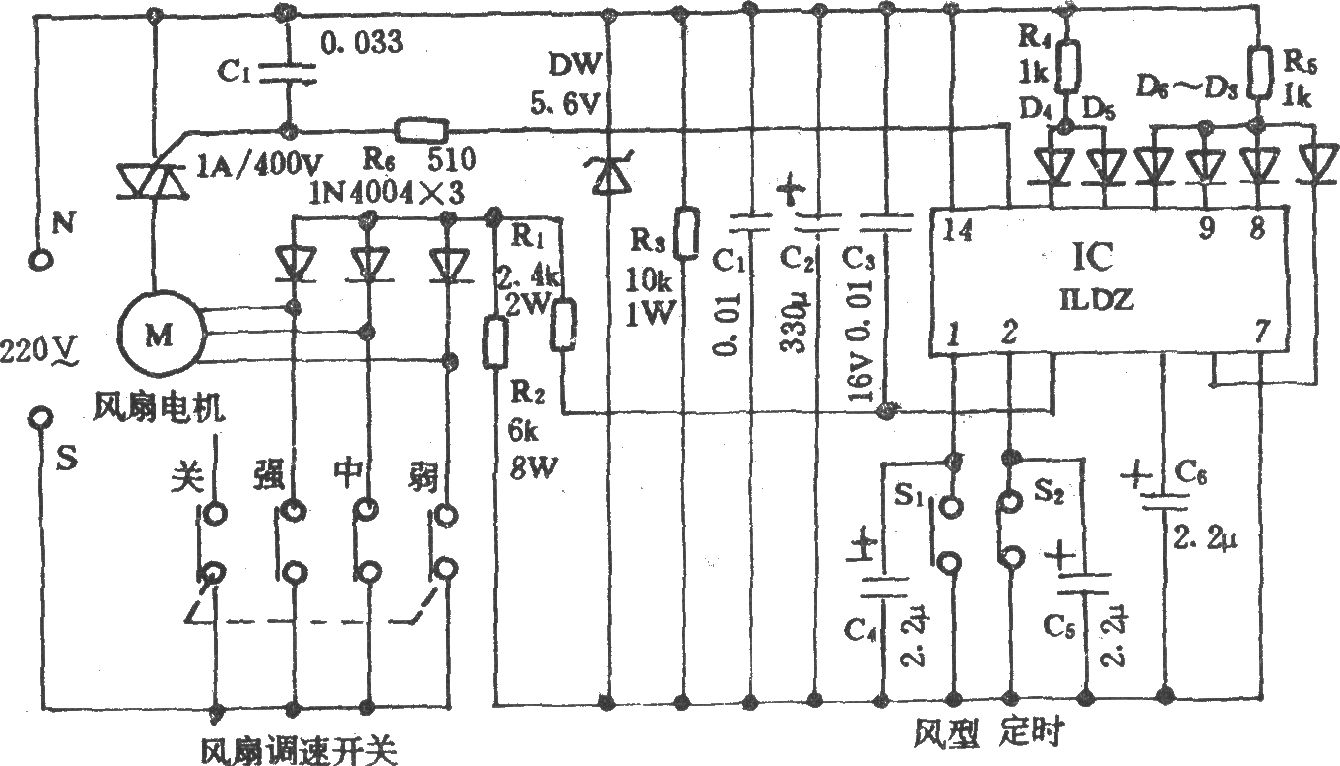 電風(fēng)扇電腦控制器