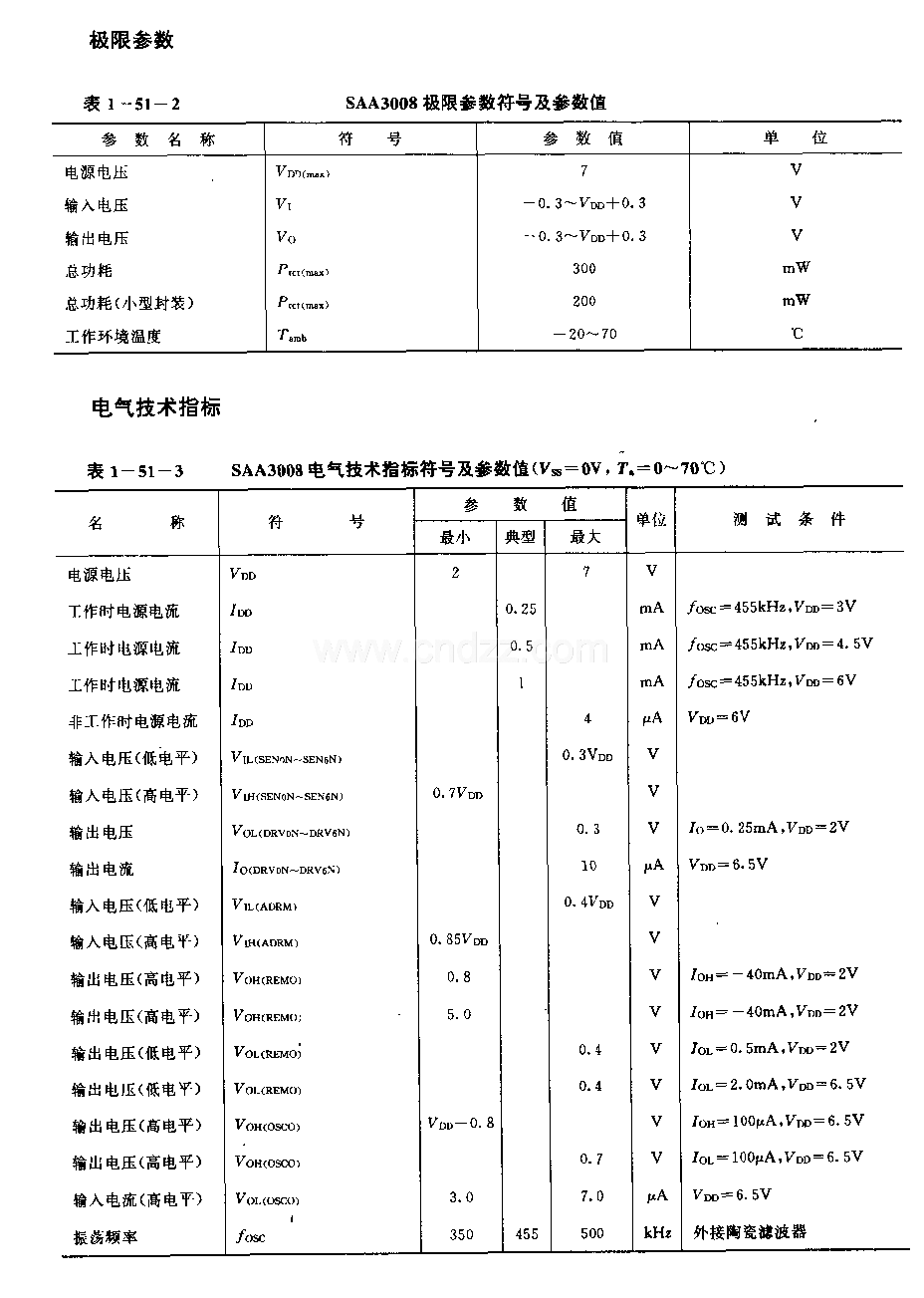 SAA3008红外线遥控发射电路