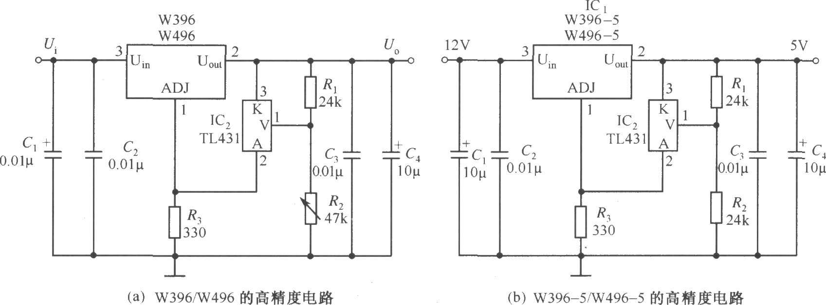 提高W396／W496輸出穩(wěn)定度的應用電路(二)