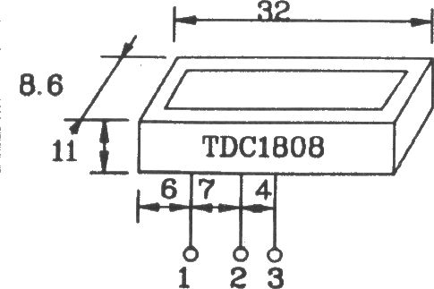 由TDC1808/1809構(gòu)成射頻單、多通道遙控發(fā)射、接收電路圖