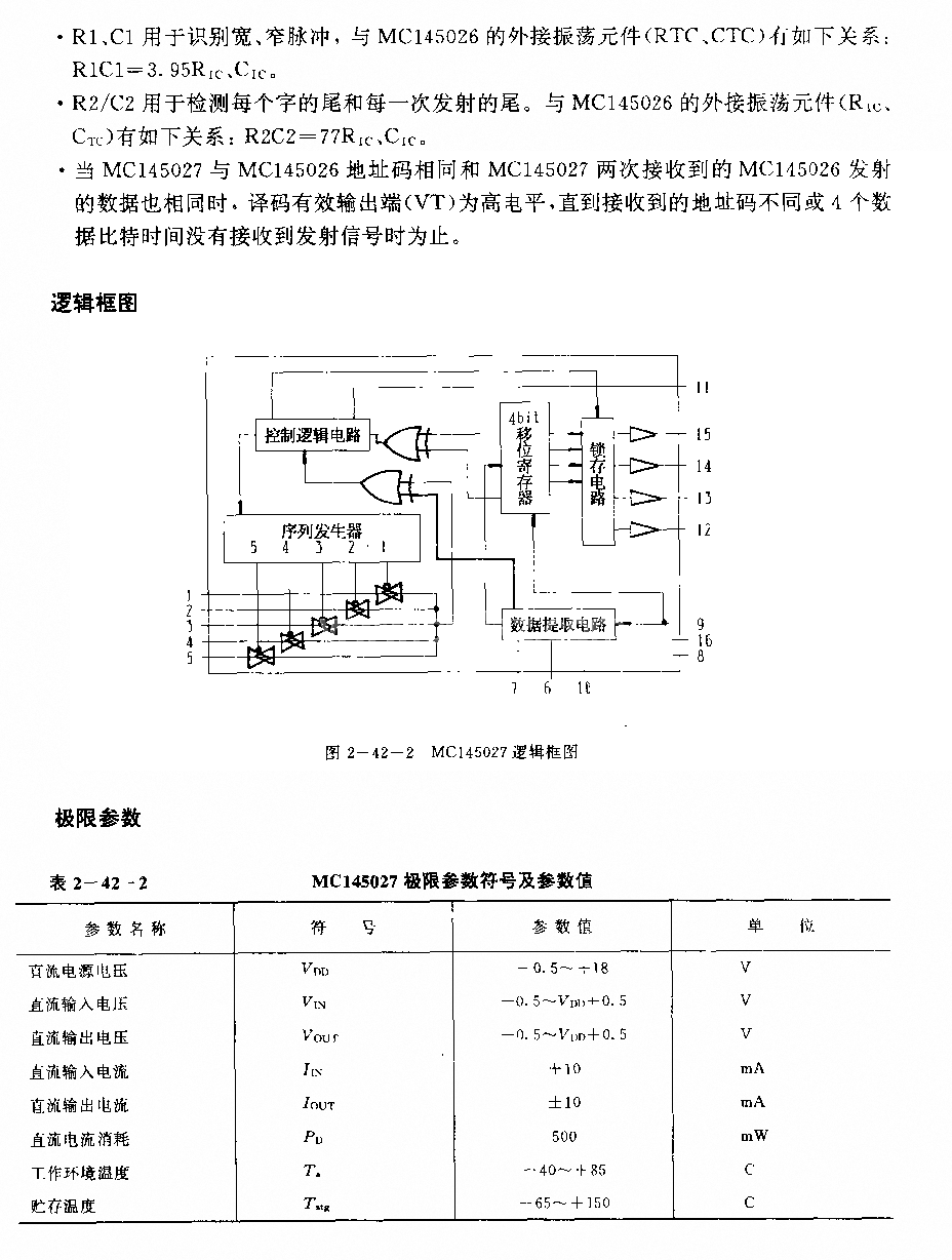 MCl45027(通用)紅針線、超聲波或射頻遙控接收譯碼電路