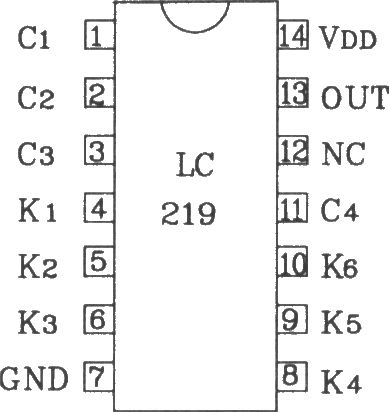 LC219/LC220A構(gòu)成典型的遙控發(fā)射、接收應(yīng)用電路