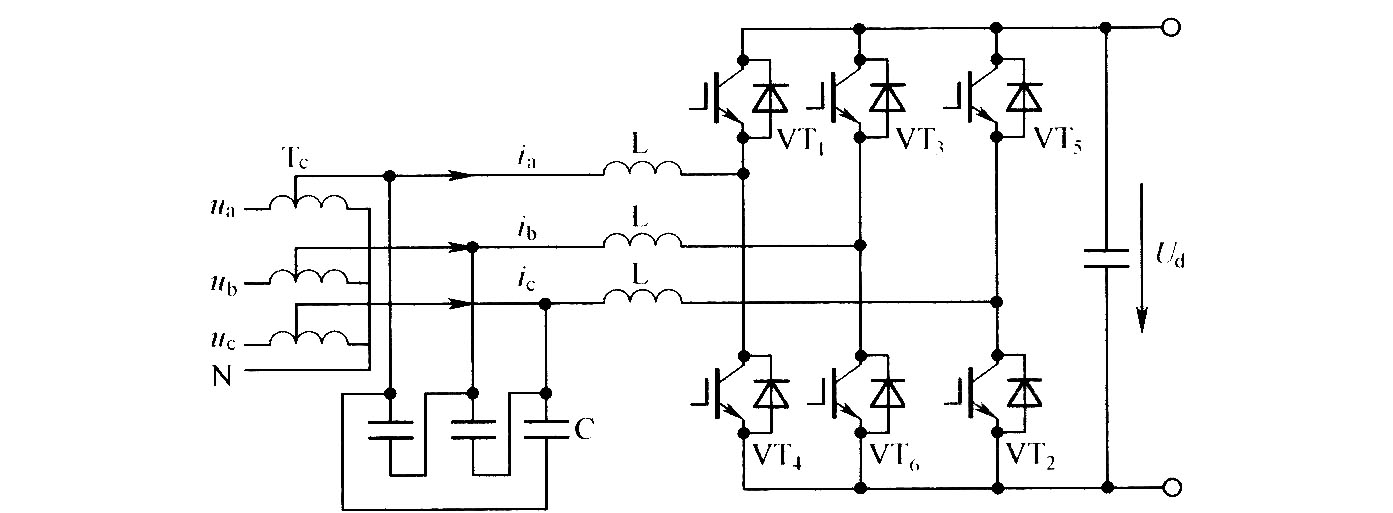 三相PWM整流電路的結構