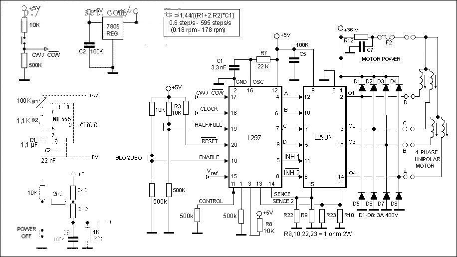 兩相/四相(L297 L298)步進(jìn)電機(jī)驅(qū)動(dòng)電路