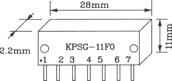 由KPSG-110F0/KPSG-11J0構(gòu)成單路無線電發(fā)射電路圖