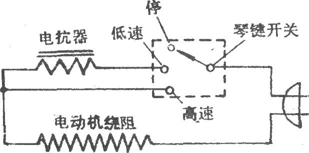 電風扇電抗器調(diào)速電路