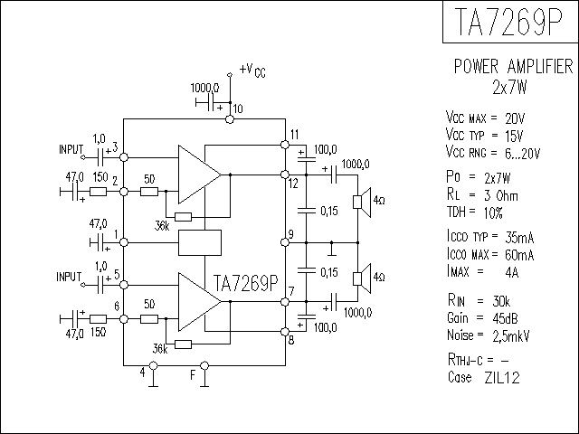 TA7269P功放电路