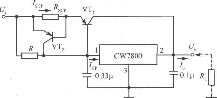 CW7800構成的大電流輸出集成穩壓電源電路之二