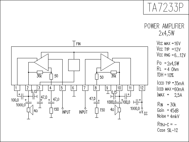 TA7233P功放电路