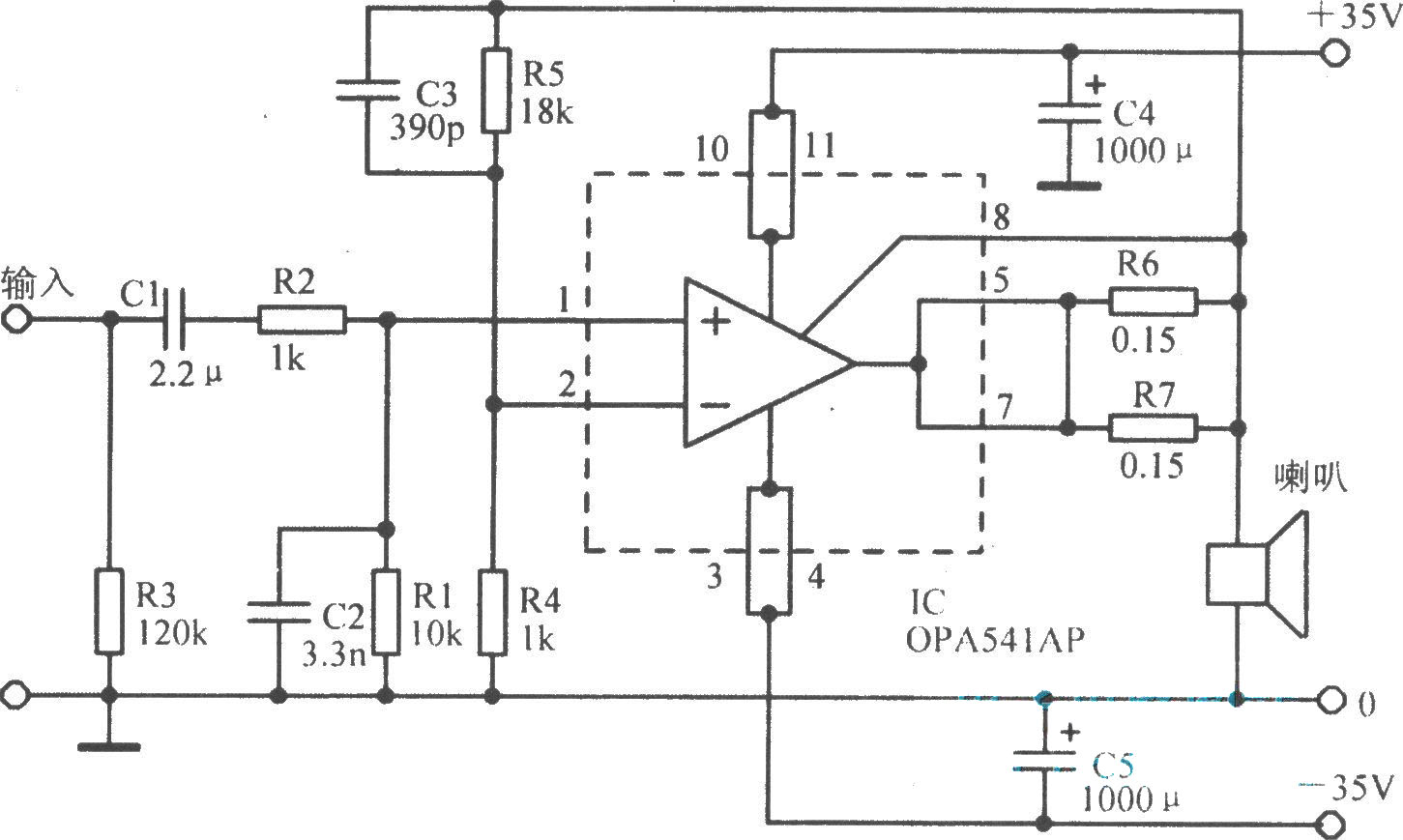 OPA541基本應(yīng)用電路