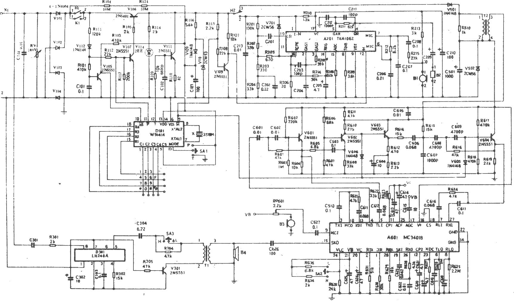 HA998(V)P／TD型電話機