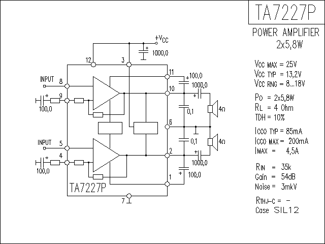 TA7227P功放电路