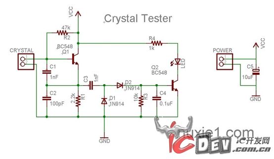 石英晶振測(cè)試電路