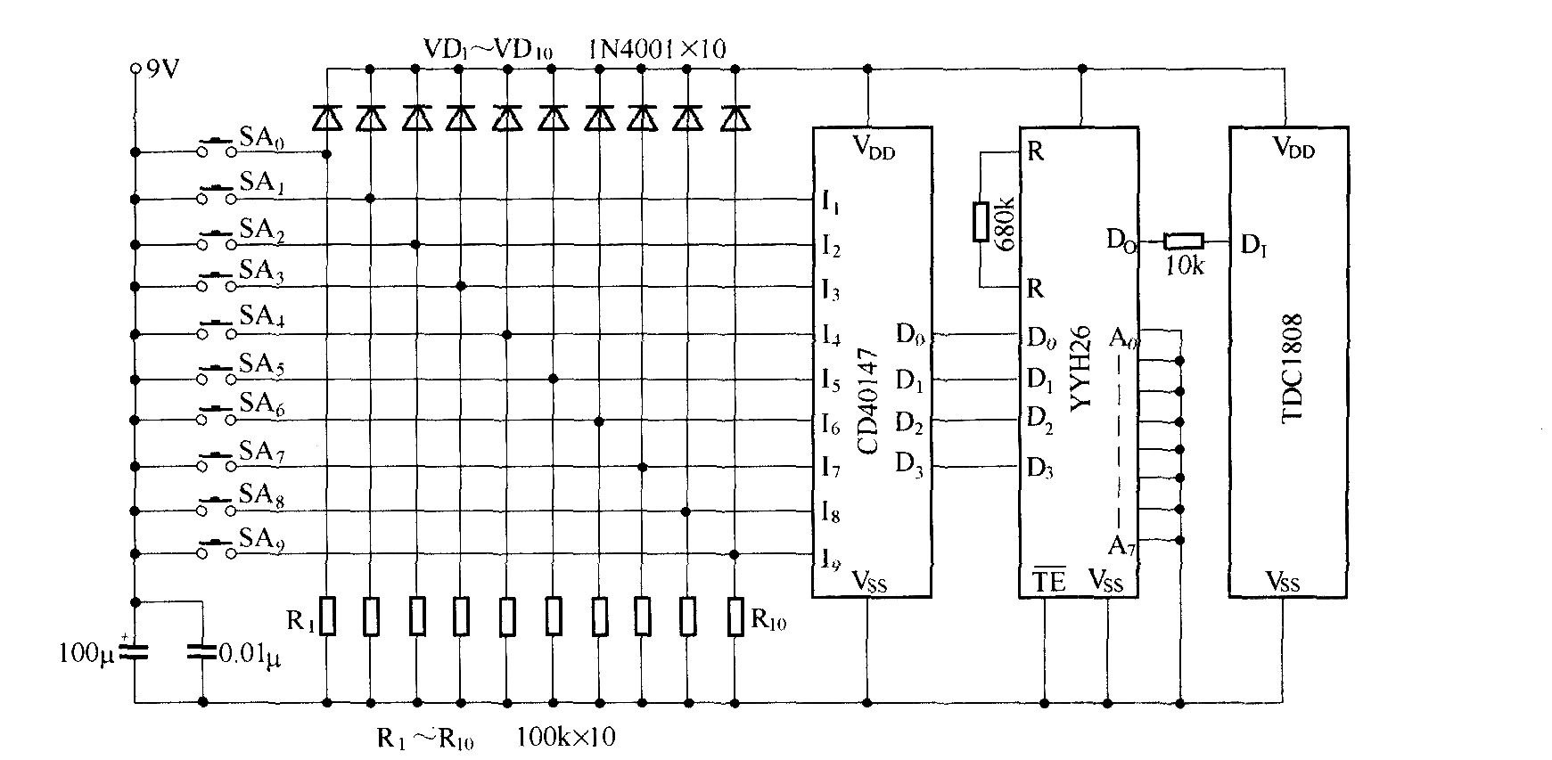 無線調(diào)速發(fā)射接收電路