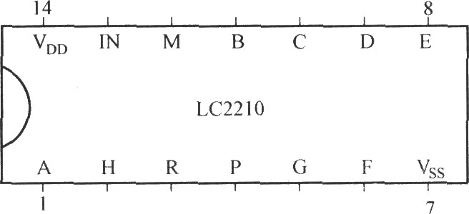 LC2210的引腳功能圖