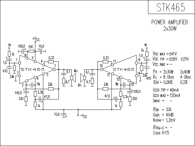 STK465功放电路