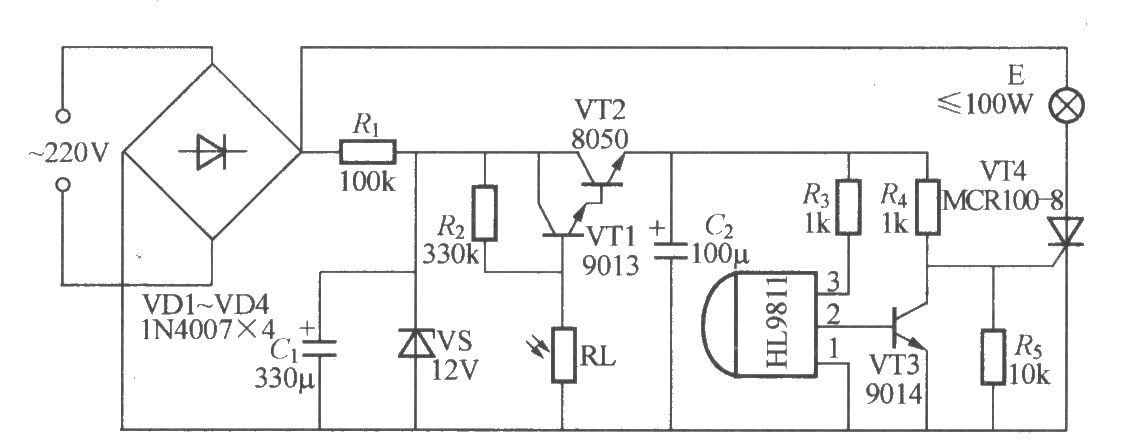 路障閃爍告警電路(3)(HL9811)