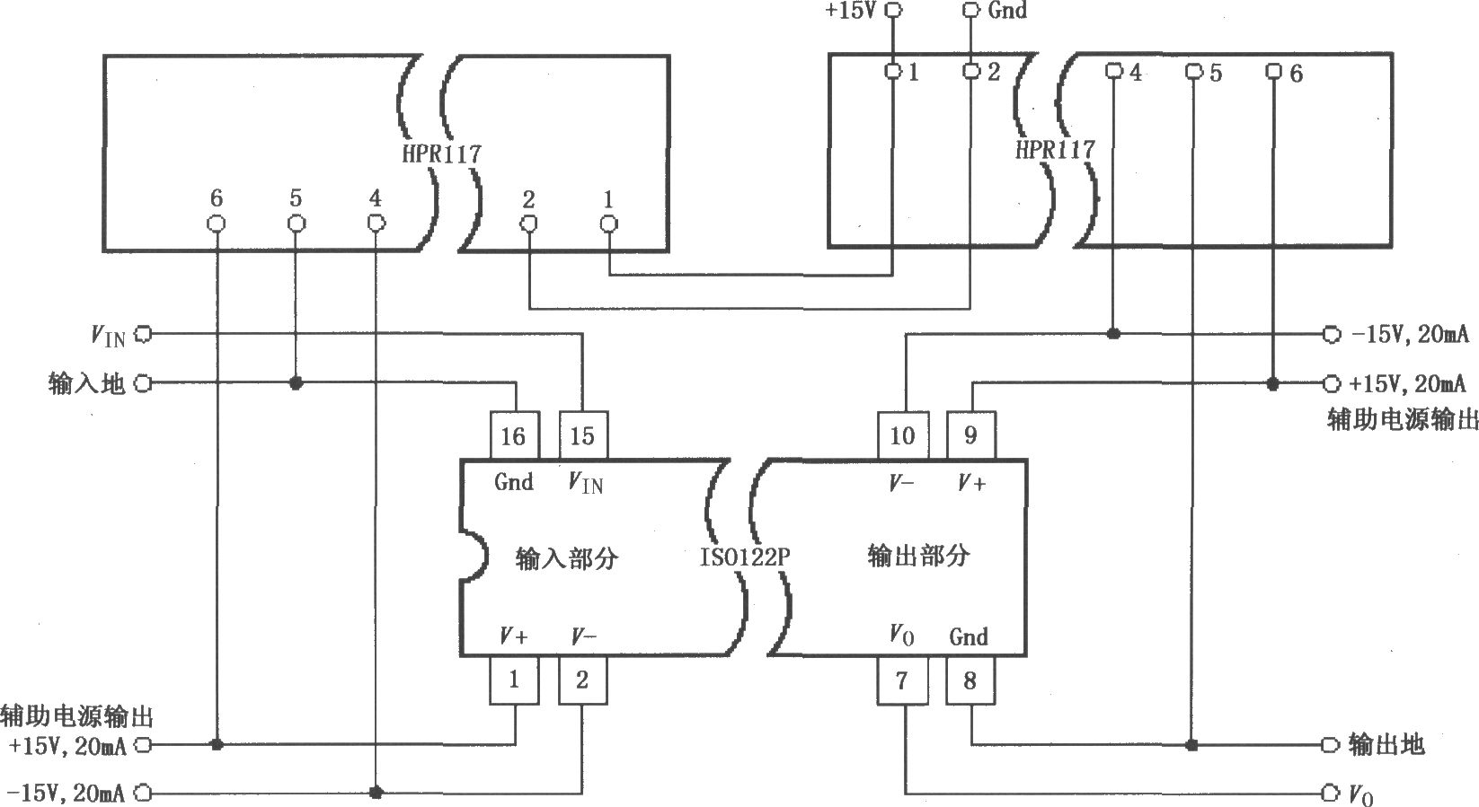 ISO122P／124具有三端口的电源隔离放大电路