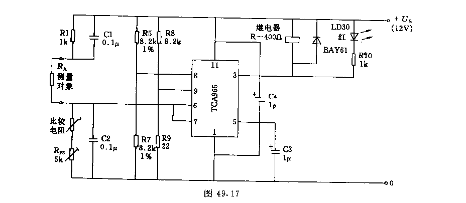 采用集成心路的电阻误差测量仪电路