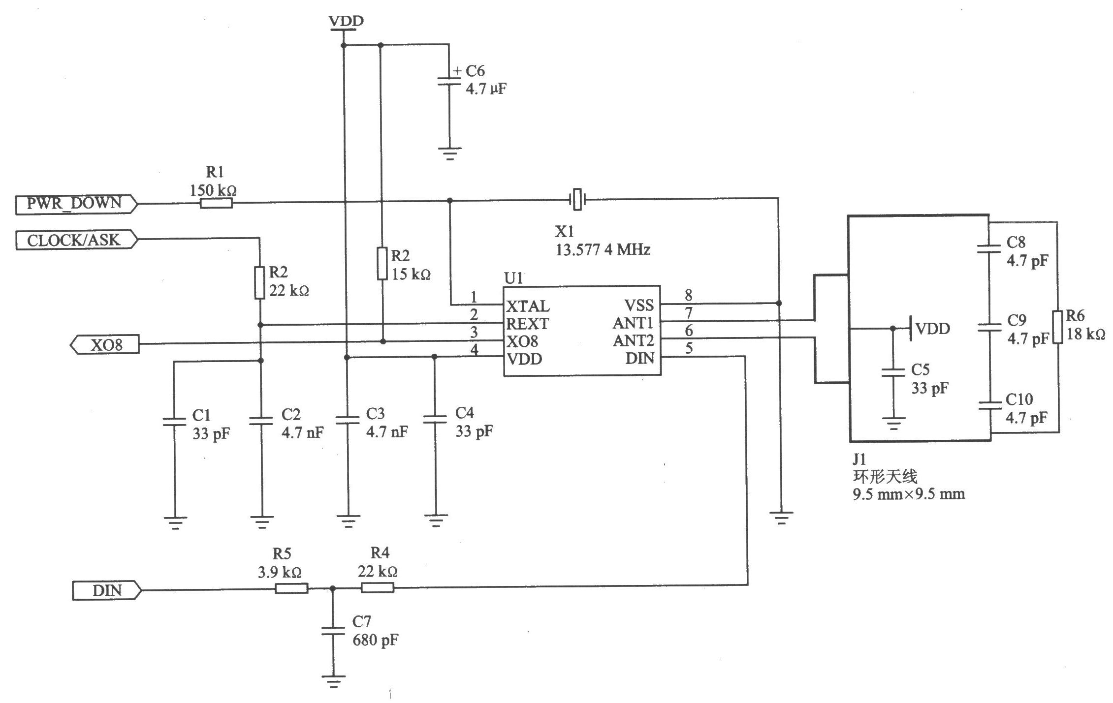 nRF902 FSK 868 MHz發(fā)射器