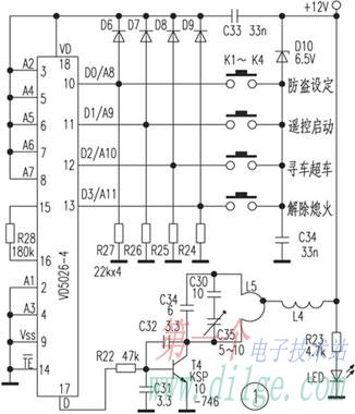 ＰＩＣ單片機(jī)控制的遙控防盜報(bào)警器