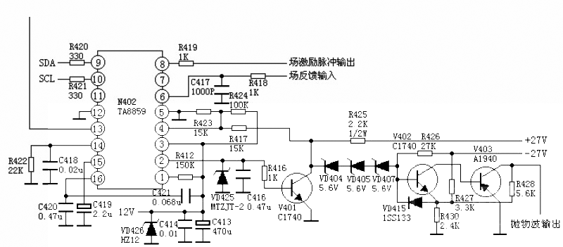 TA8859枕校電路