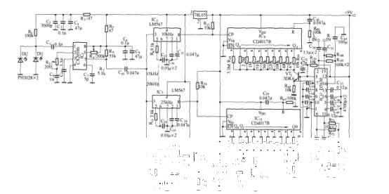 五通道音響設(shè)備遙控電路