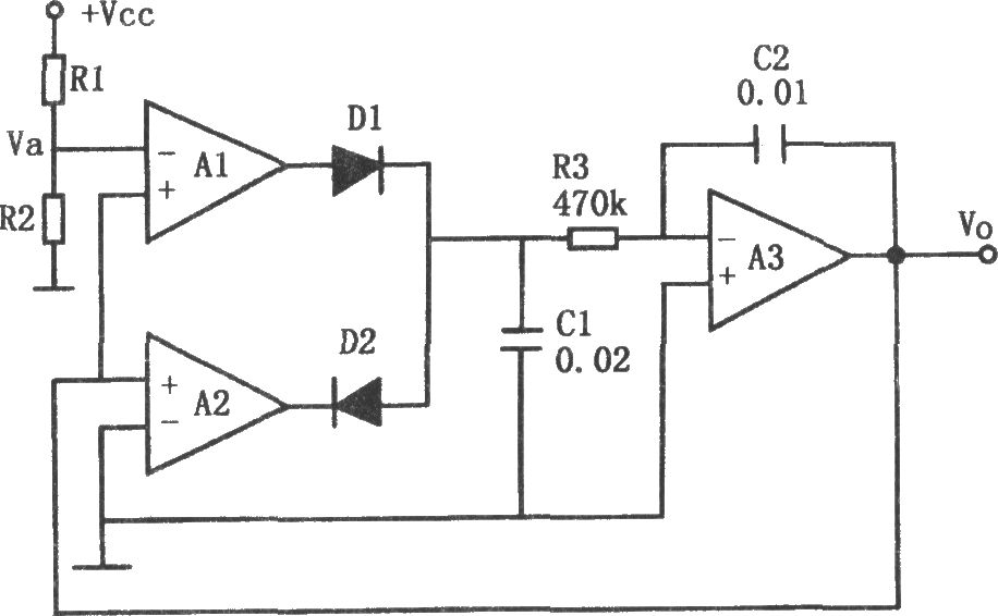 通用三角波產生電路(741)