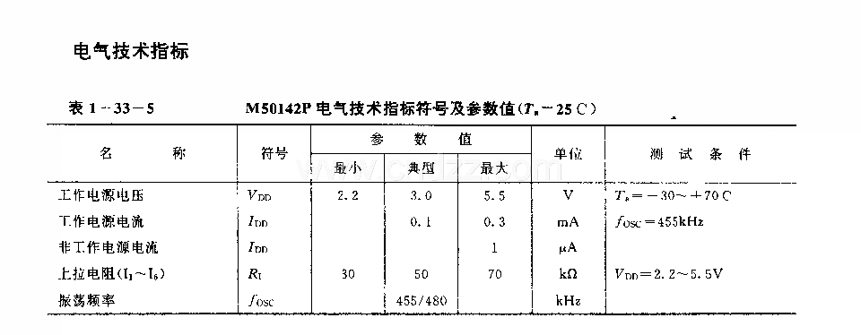 M50142P(電視機(jī))紅外線遙控發(fā)射電路