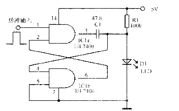 用基本的單穩(wěn)態(tài)電路驅(qū)動(dòng)發(fā)光二極管